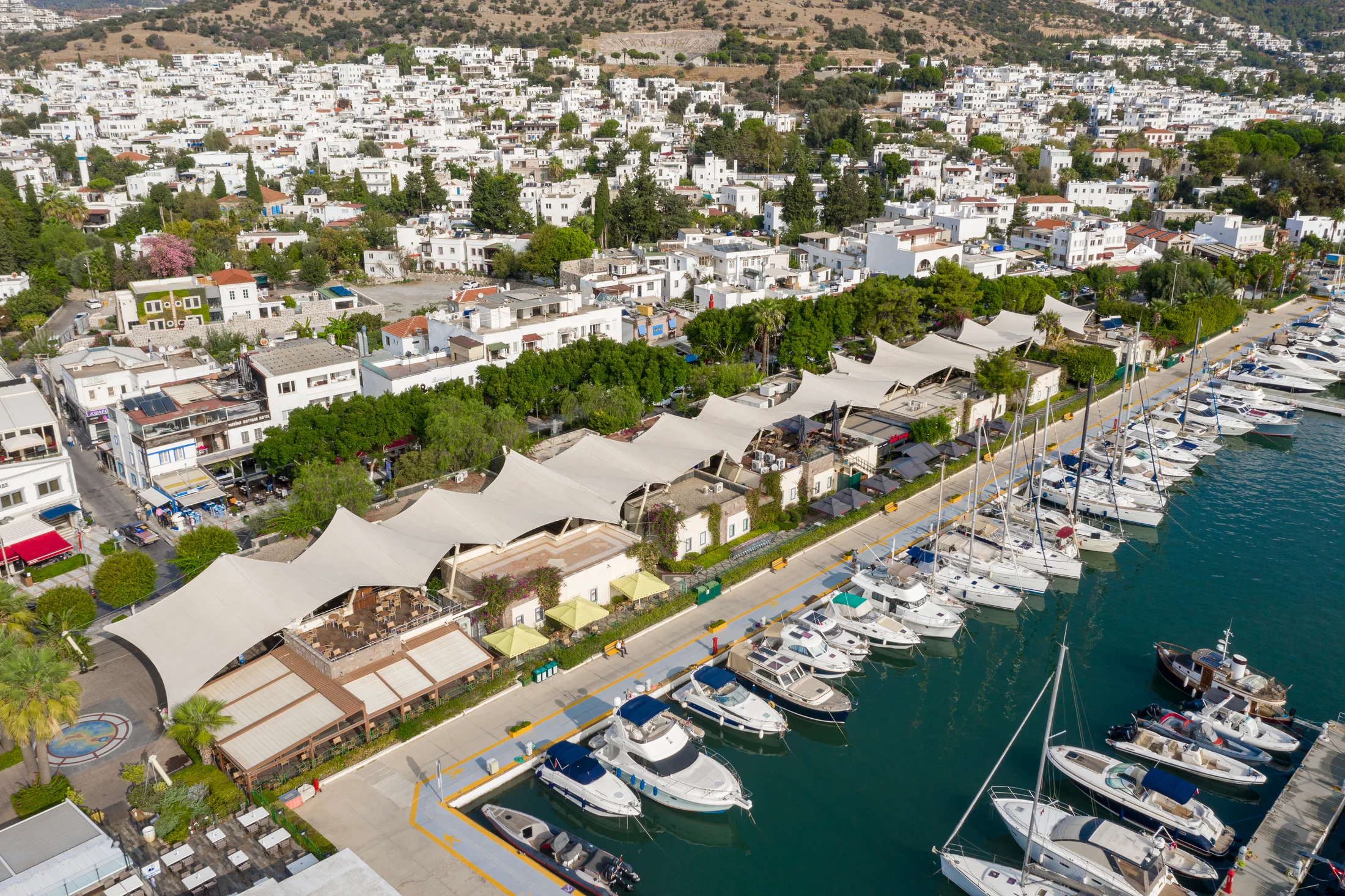 Bodrum Marina membran yapı projesi